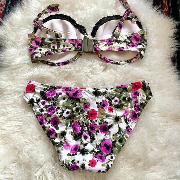 Seafolly Anthropologie 2 piece Floral Bikini US 6 / Small - Picture 5 of 10
